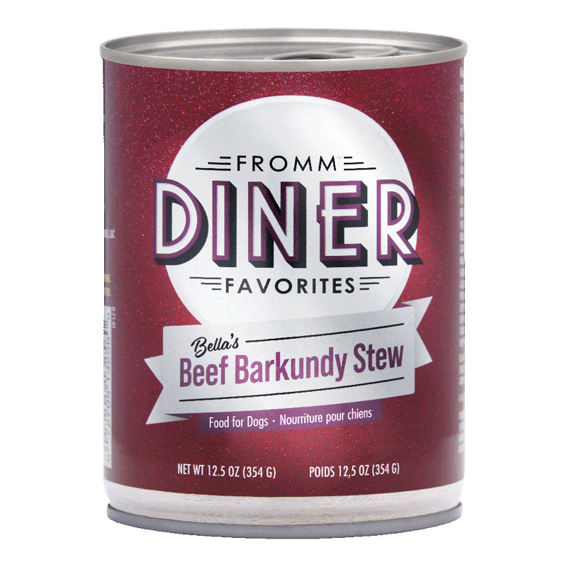 Fromm Diner Favorites Bella's Beef Barkundy Stew Canned Dog Food