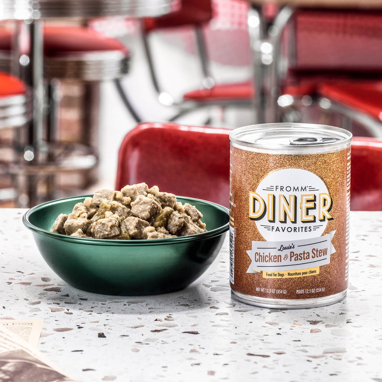 Fromm Diner Favorites Louie's Chicken & Pasta Stew Canned Dog Food