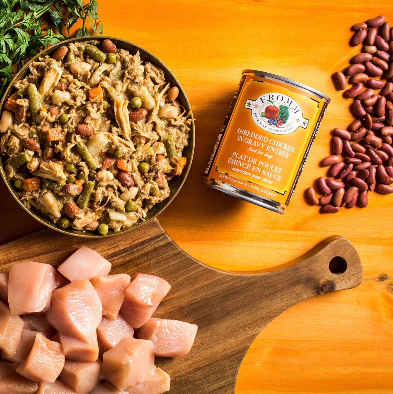 Fromm Four-Star Nutritionals Shredded Chicken in Gravy Entree Food for Dogs