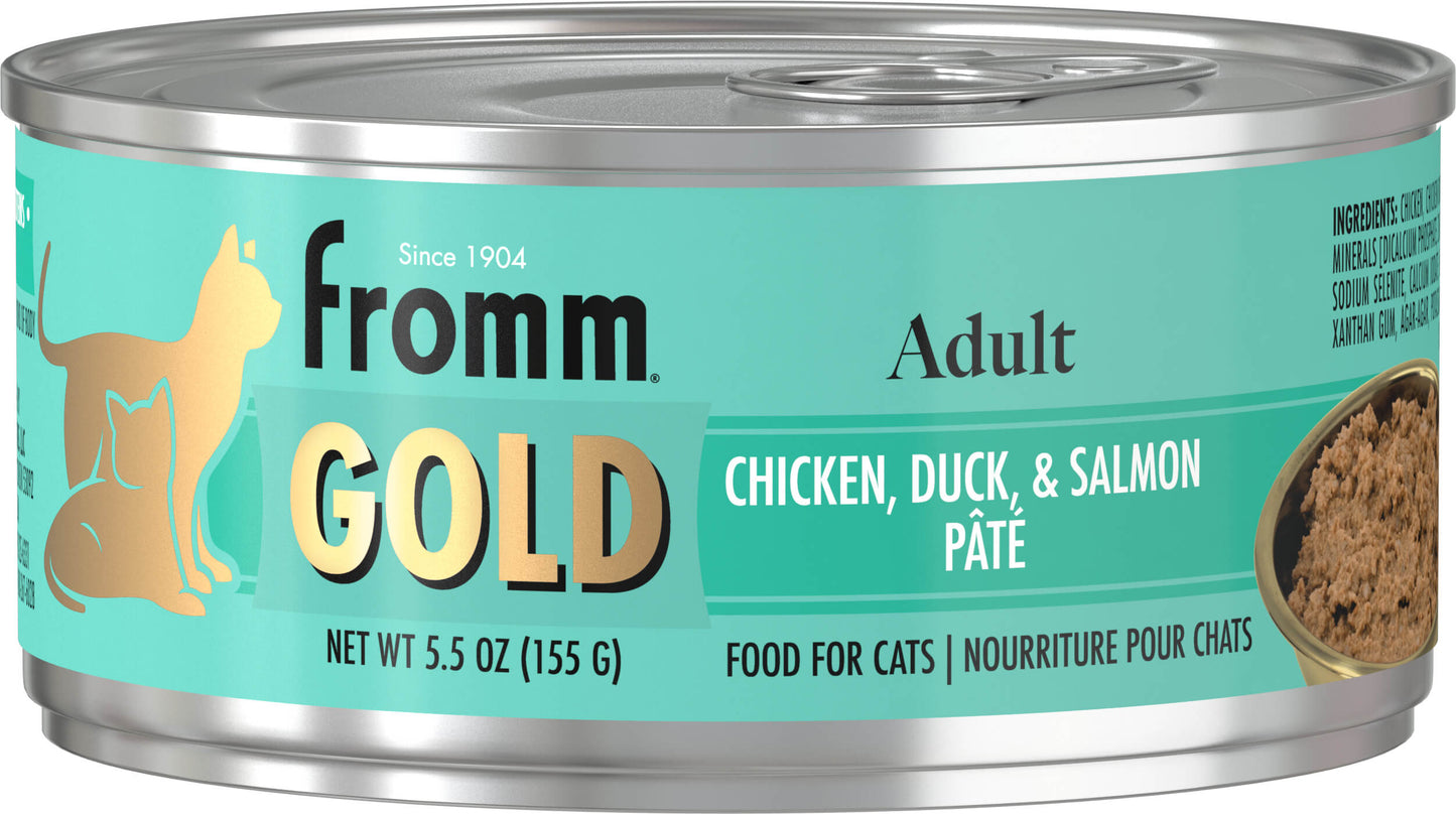 Fromm Gold Chicken, Duck & Salmon Recipe Pate Canned Cat Food