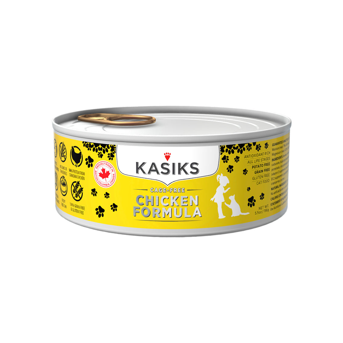 KASIKS Cage-Free Chicken Formula Canned Cat Food