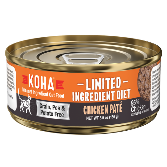 KOHA Grain & Potato Free Limited Ingredient Diet Chicken Pate Canned Cat Food
