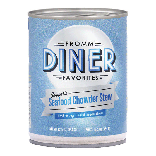 Fromm Diner Favorites Skipper's Seafood Chowder Stew Canned Dog Food