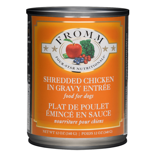Fromm Four-Star Nutritionals Shredded Chicken in Gravy Entree Food for Dogs
