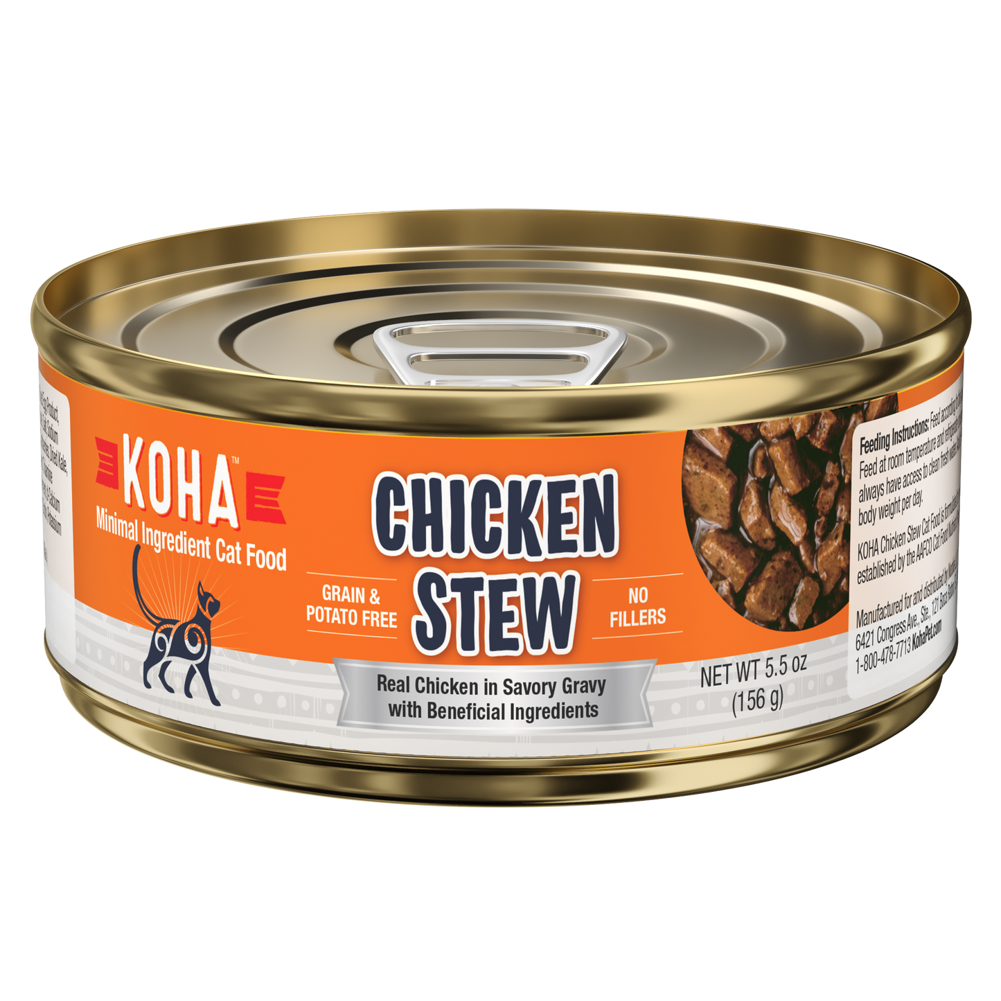 KOHA Grain & Potato Free Chicken Stew Canned Cat Food