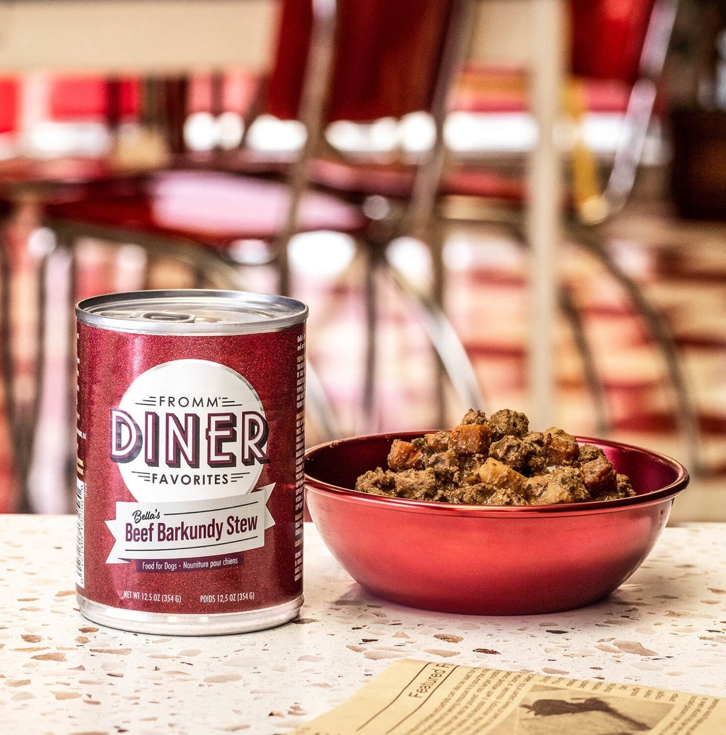 Fromm Diner Favorites Bella's Beef Barkundy Stew Canned Dog Food