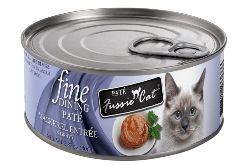 Fussie Cat Fine Dining Pate Mackerel Cat Food Can