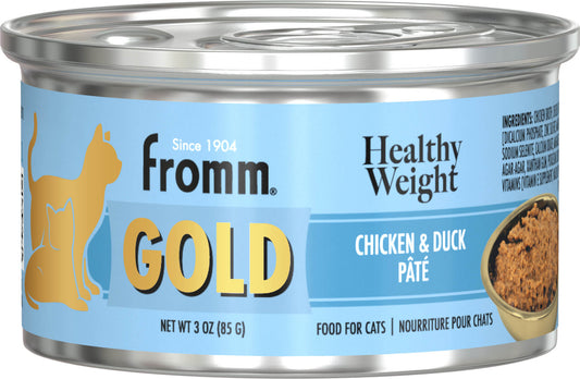 Fromm Gold Healthy Weight Chicken & Duck Recipe Pate Canned Cat Food