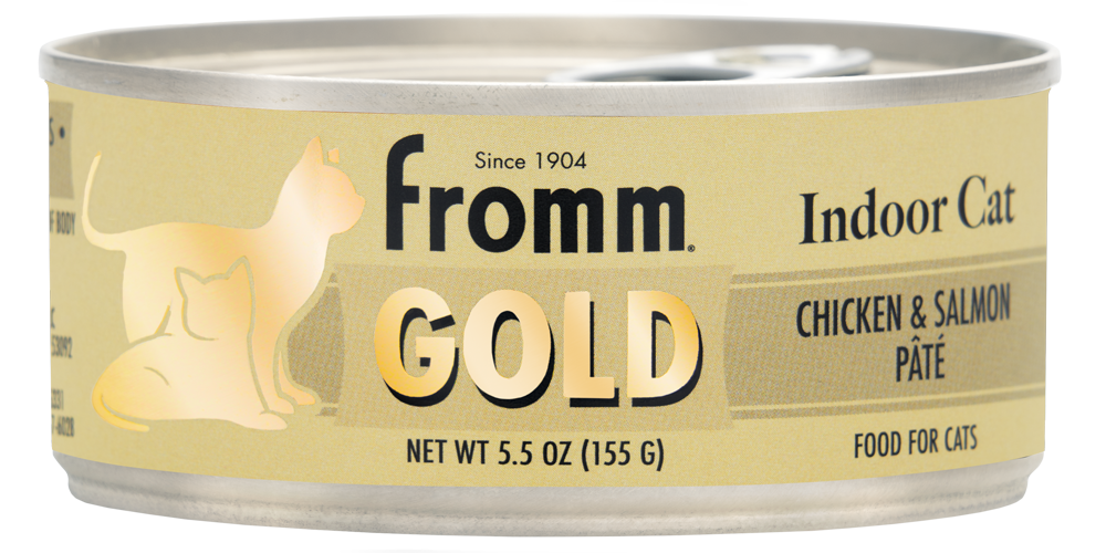 Fromm Gold Indoor Chicken & Salmon Recipe Pate Canned Cat Food