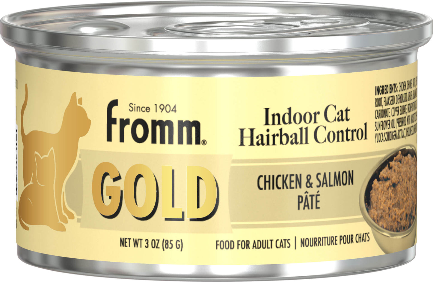 Fromm Gold Indoor Chicken & Salmon Recipe Pate Canned Cat Food