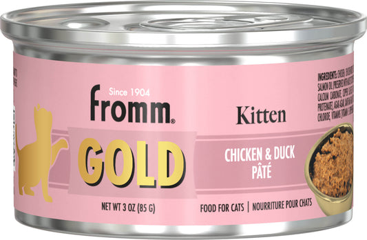 Fromm Gold Chicken & Duck Recipe Pate Canned Kitten Food