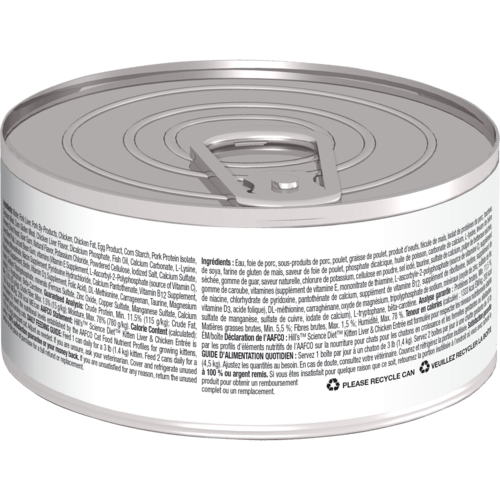 Hill's Science Diet Kitten Canned Cat Food, Liver & Chicken Entr¨¦e Wet Cat Food